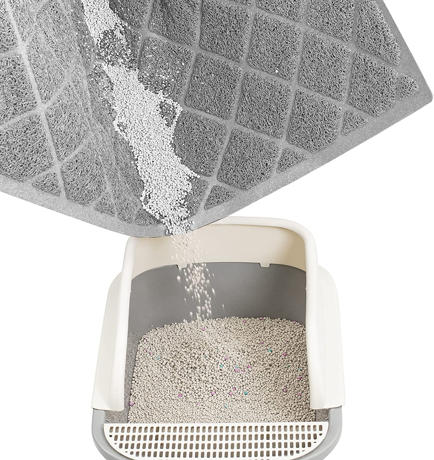 Purrfect Pet Kingdom best cat litter mat for odor control, featuring a textured surface to capture litter effectively