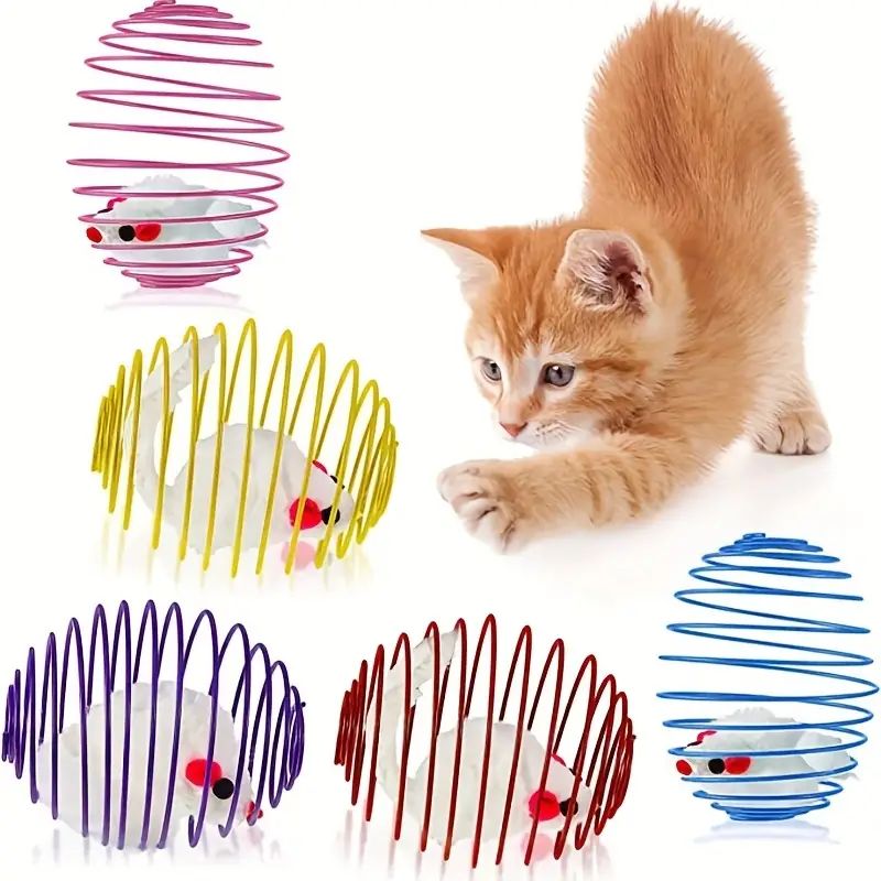 Tail Chasers Treat-Dispensing Puzzle Toy for Cats, best cat toys for active cats, colorful design with hidden mice