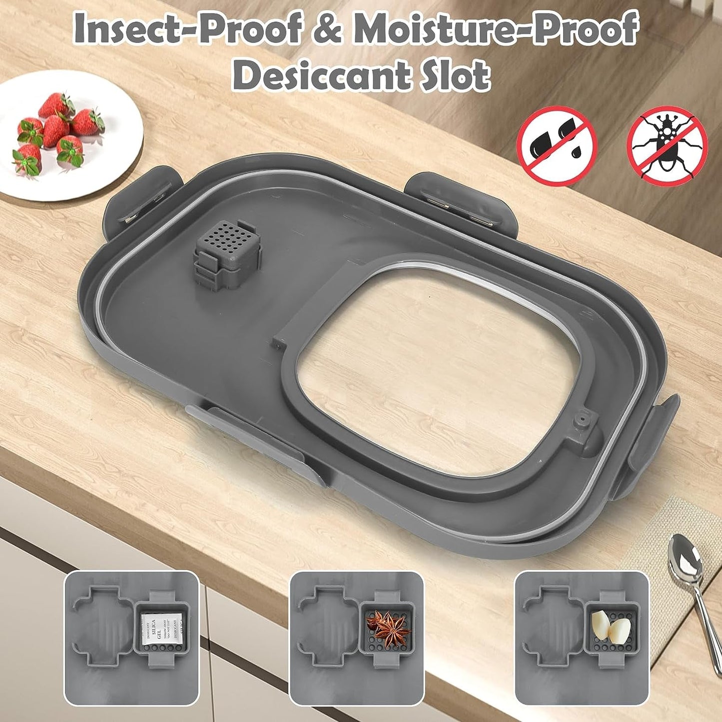 Insect-proof and moisture-proof best pet food container with lid designed for durable storage