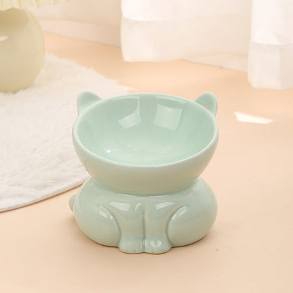 Ceramic Cat Dog Bowl Pet Supplies Drinking Water Goblet Food
