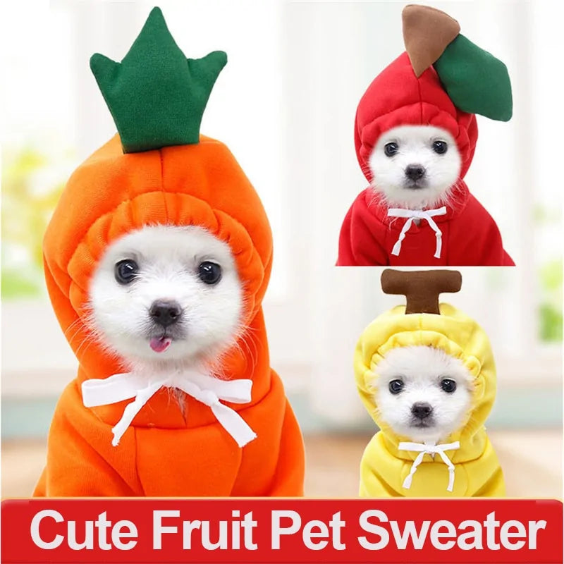 Warm Dog Winter Clothes Cute Fruit Dog - Costumes - Mimarta