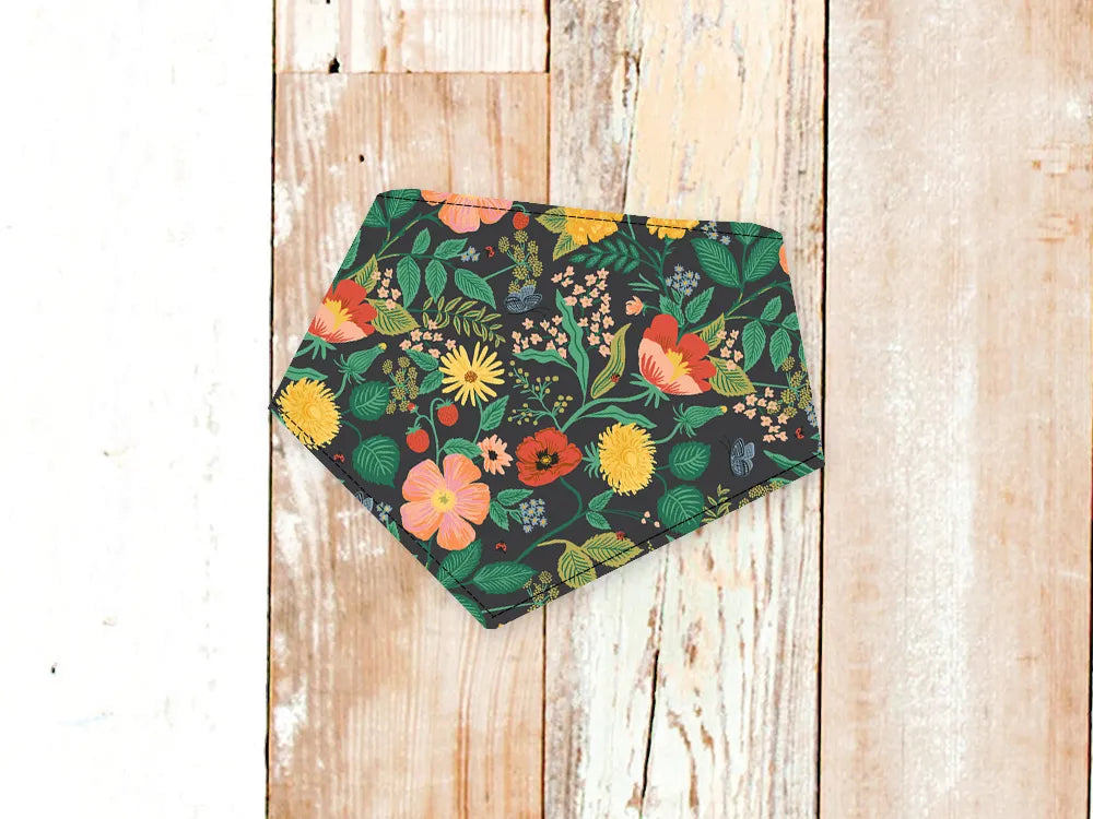 BibbyBubby - "Black Poppy" Dog Bandana - Dog Bandanas