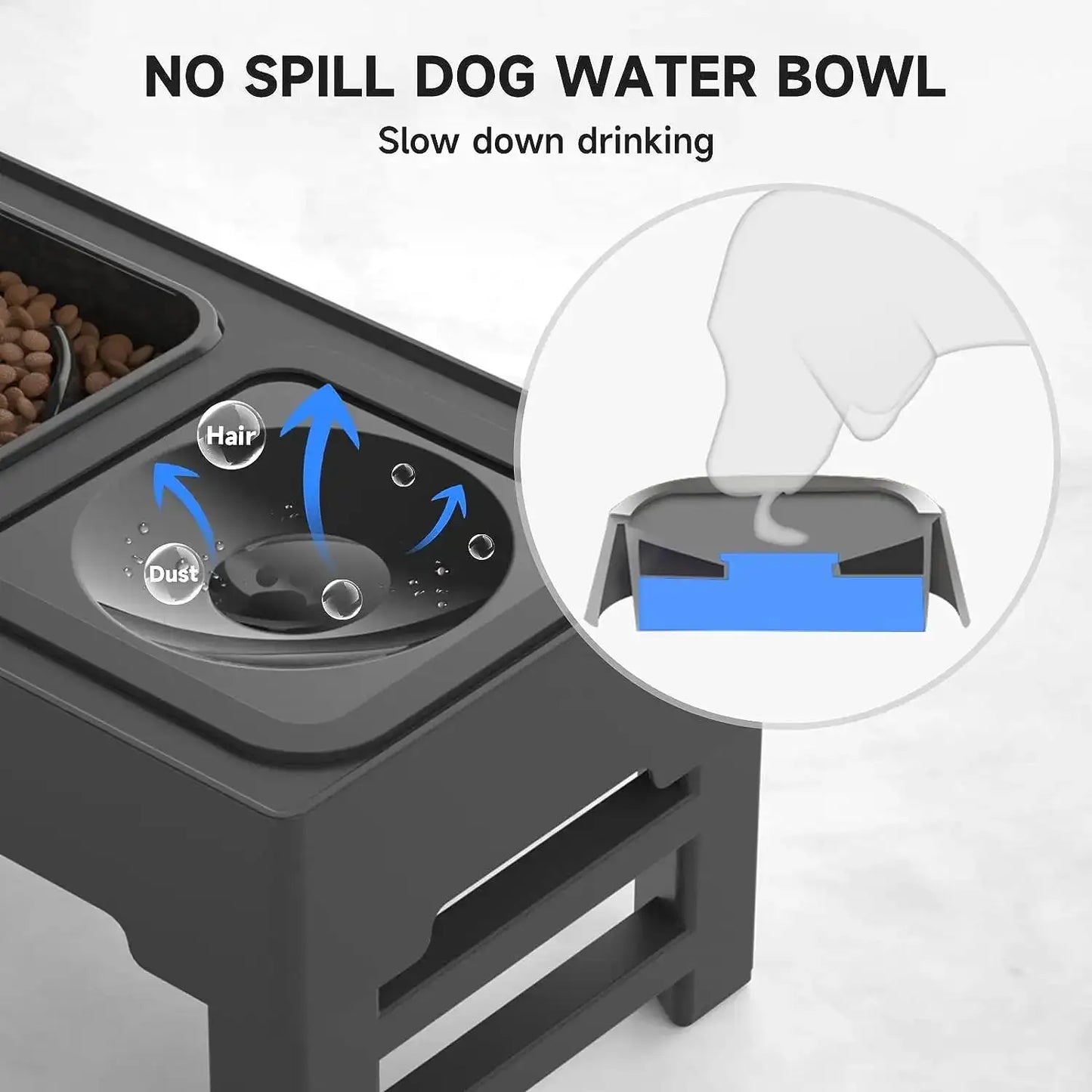 Adjustable Food & Water Bowl