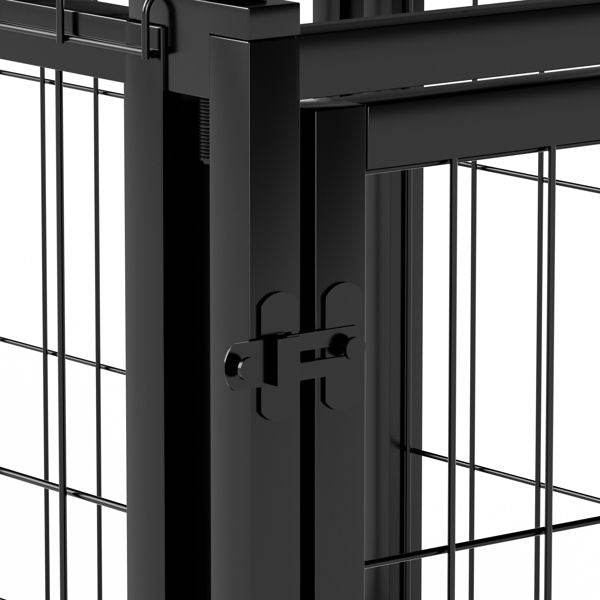 Purrfect Pet Kingdom Black Metal Dog Crate Indoor - Purrfect Pet Kingdom