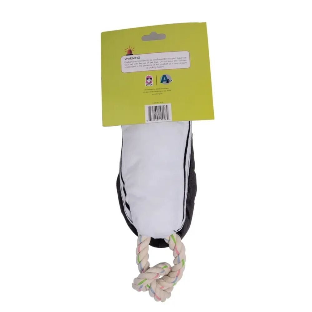 Dog Treats Squeaky Comfort Plush Sneaker Toy with Treat - close up product image for dog treats