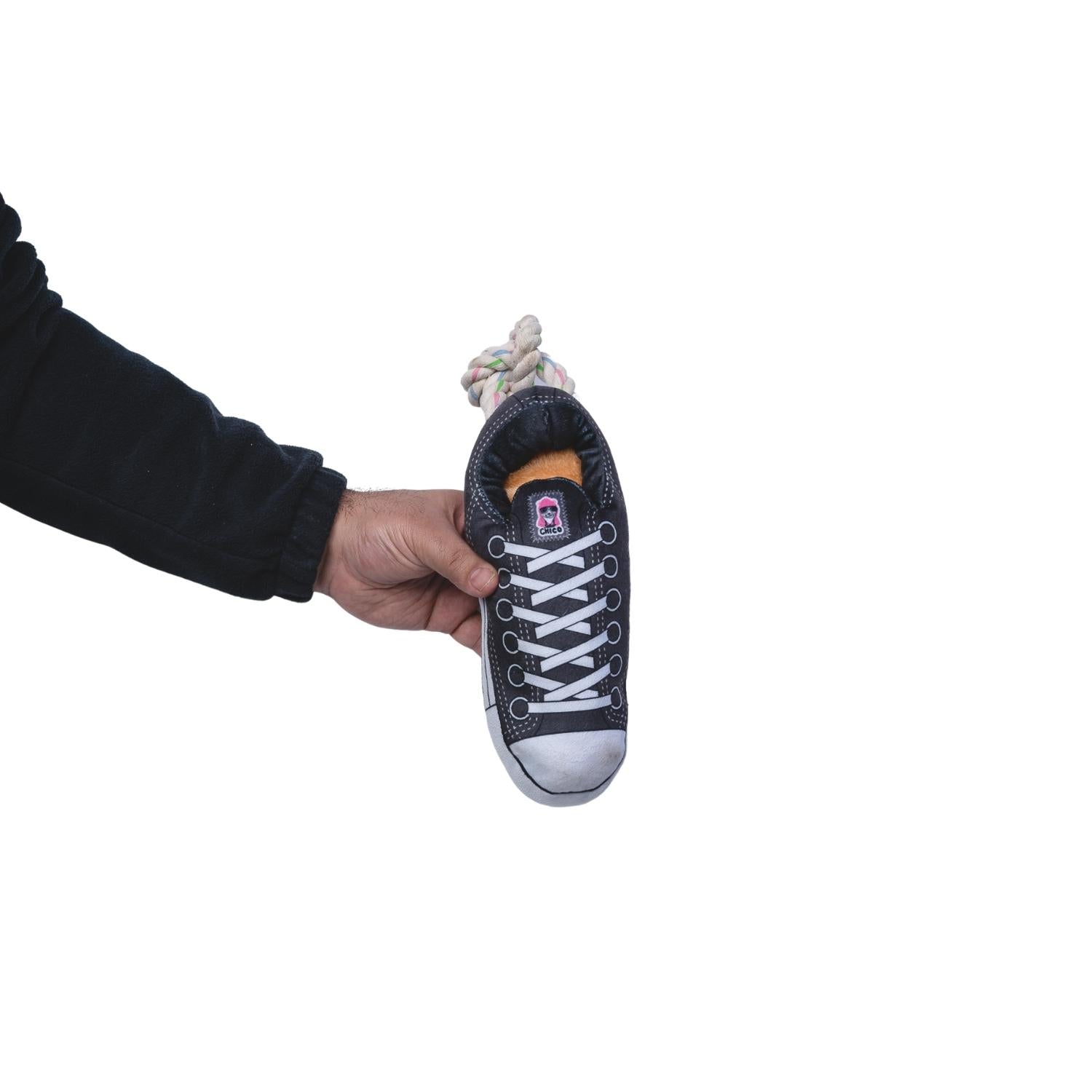 Dog Treats Squeaky Comfort Plush Sneaker Toy with Treat - detail product image for dog treats