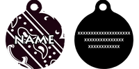 Bandana Black HD Dog ID Tag
