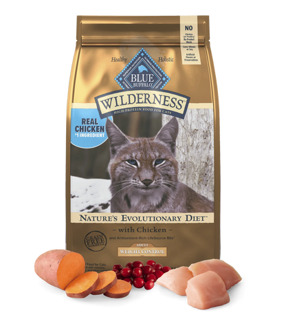 Blue Buffalo - Blue Buffalo Wilderness Adult Grain-Free Weight Control - Dry Cat Food
