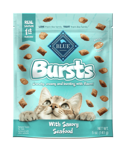 Purrfect Pet Kingdom Best Cat Treats for Seafood Lovers Blue Buffalo Bursts Crunchy & Creamy Cat Purrfect Pet Kingdom