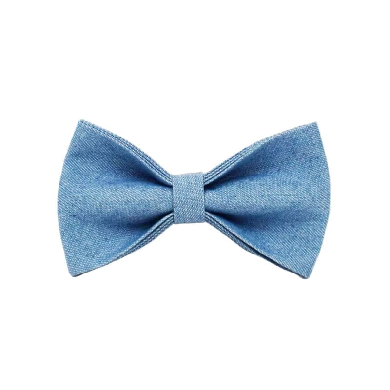 Classic Blue Denim 5-Piece Dog Harness and Leash Walking Set