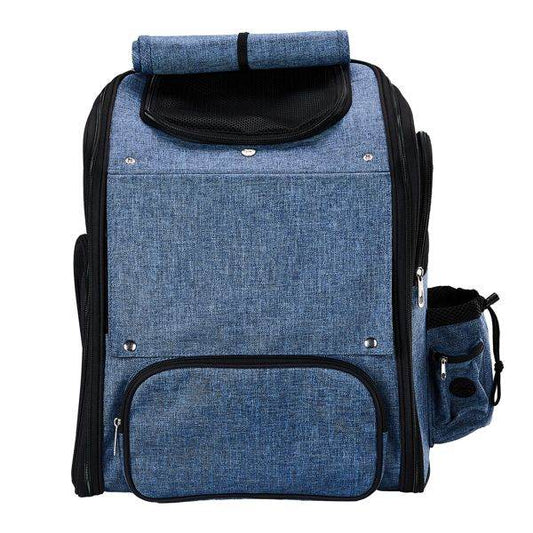Purrfect Pet Kingdom Expandable Pet Carrier Backpack as picture Purrfect Pet Kingdom