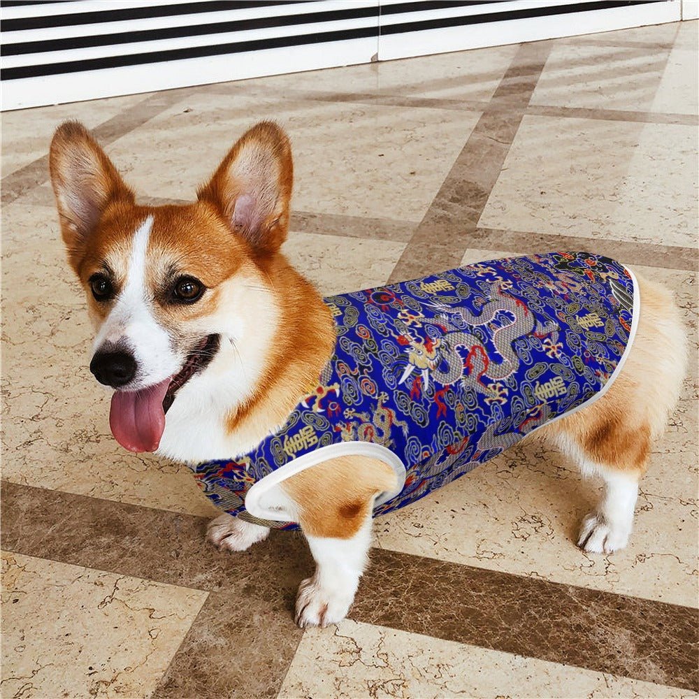 Pet Supply Blue Imperial Dragon Vest for Daily Use Essential - detail product image for pet supply