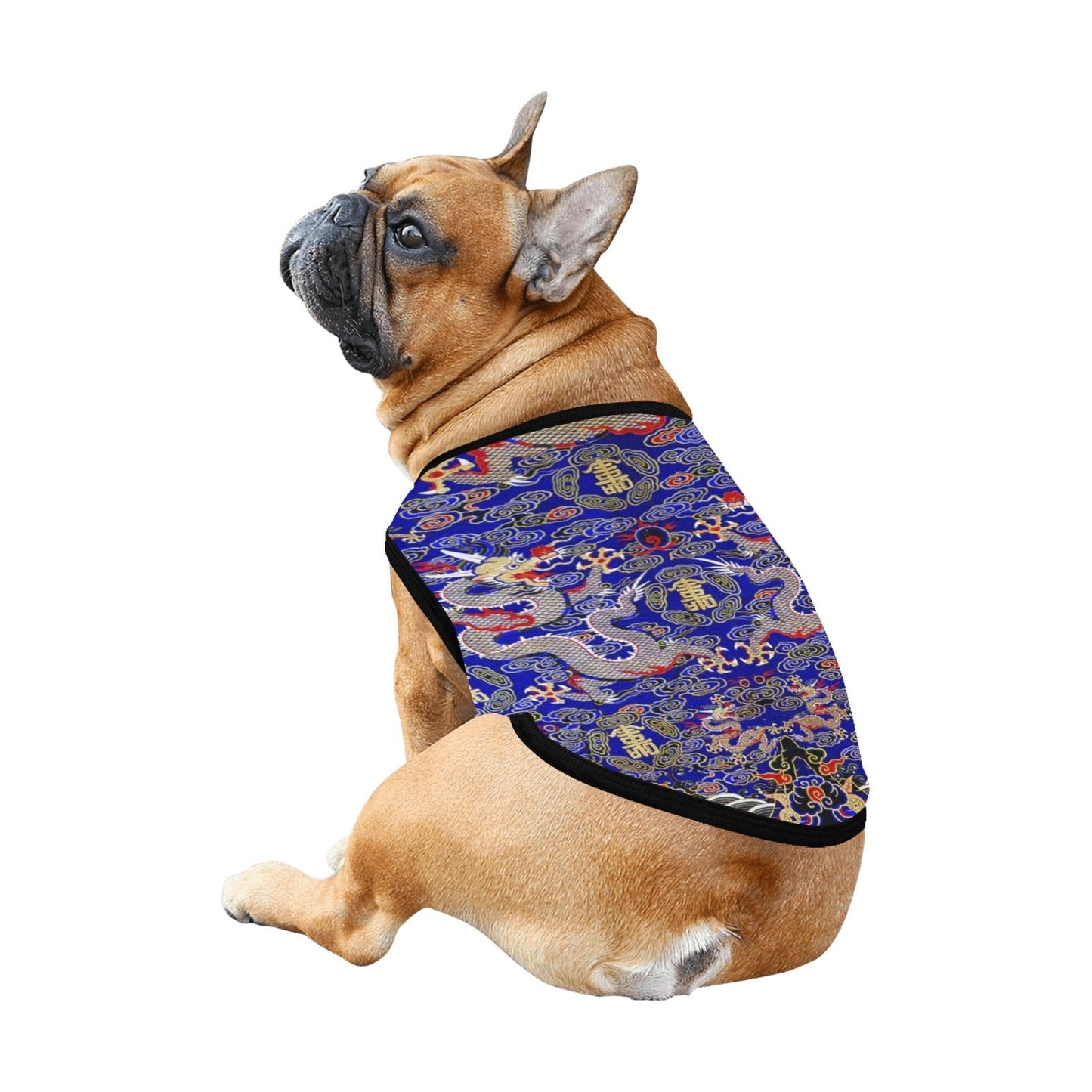 Pet Supply Blue Imperial Dragon Tank Top for Daily Use Essen - close up product image for pet supply
