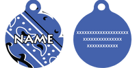 Bandana Blue HD Dog ID Tag