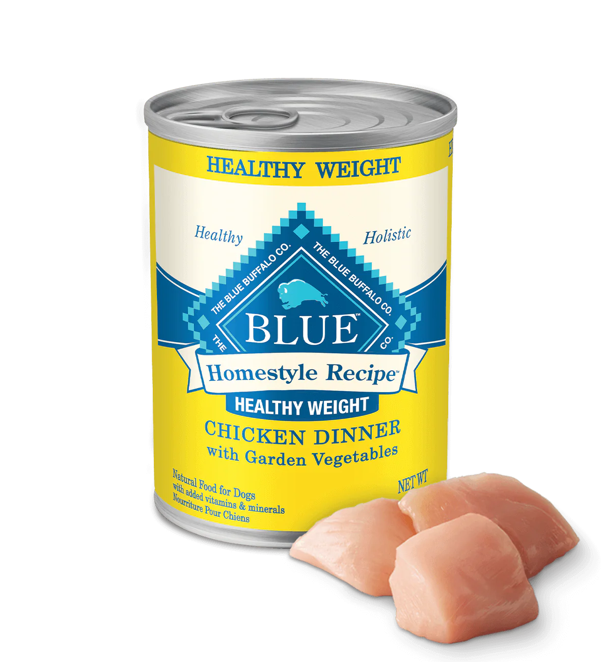 Blue Buffalo Adult Homestyle Healthy Weight Chicken with Garden Vegetables Wet Dog Cans (12.5oz) - Wet Dog Food - The Family Pet