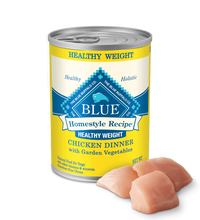 Blue Buffalo Adult Homestyle Healthy Weight Chicken with Garden Vegetables Wet Dog Cans (12.5oz)