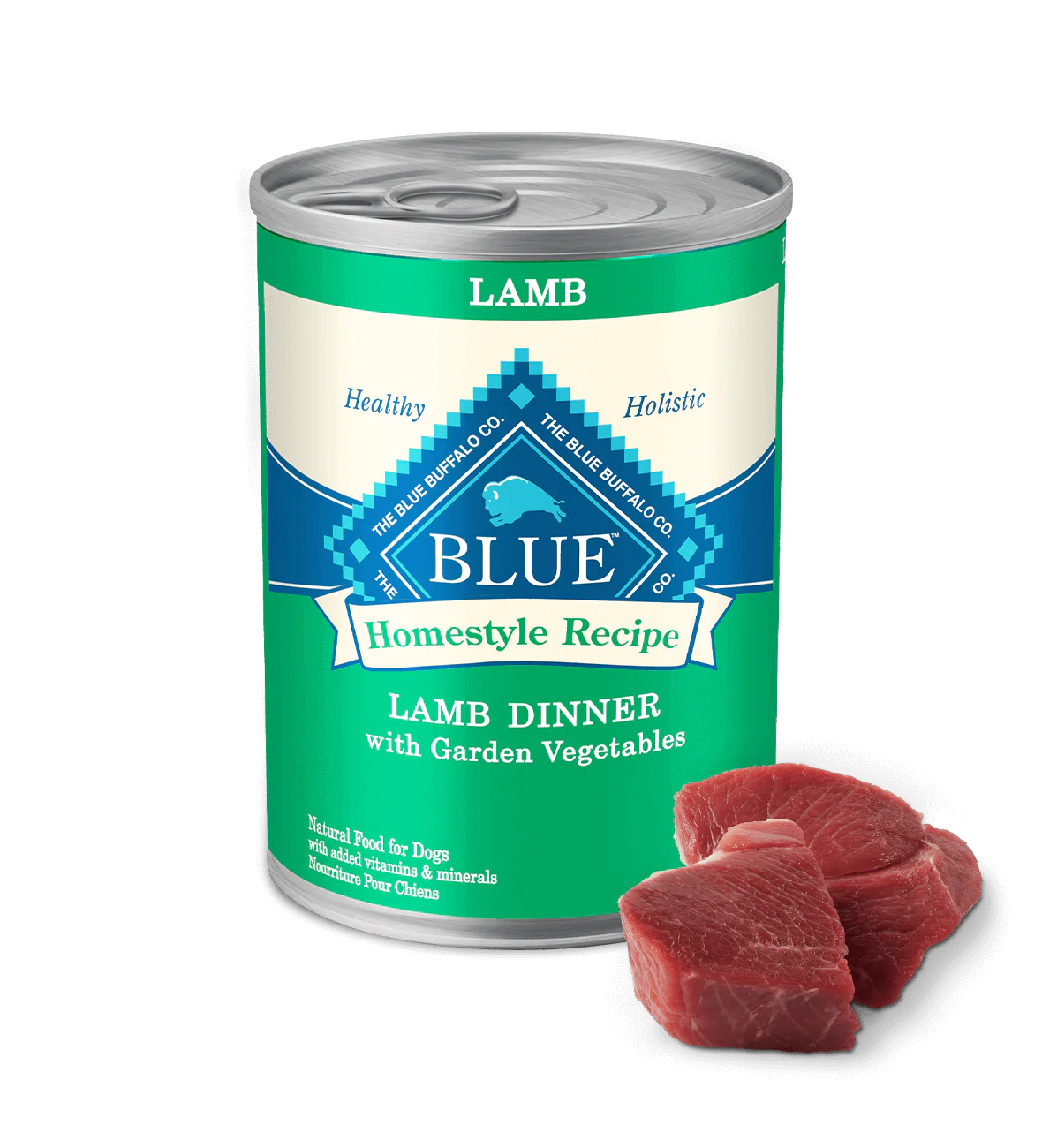 Blue Buffalo Adult Homestyle Lamb, Brown Rice & Garden Vegetables Wet Dog Cans (12.5oz) - Blue Buffalo Wet Dog Food - The Family Pet