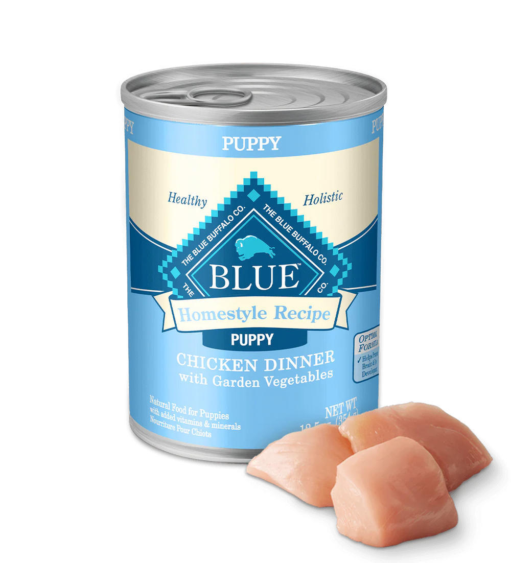 Blue Buffalo Puppy Homestyle Chicken with Garden Vegetables Wet Dog Cans (12.5oz)