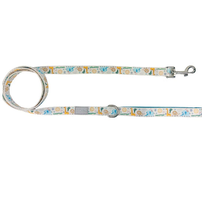 Boho Baby Dog Leash by Purrfect Pet Kingdom, 4ft 11in with padded handle and waste clip, perfect for stylish pet walks.