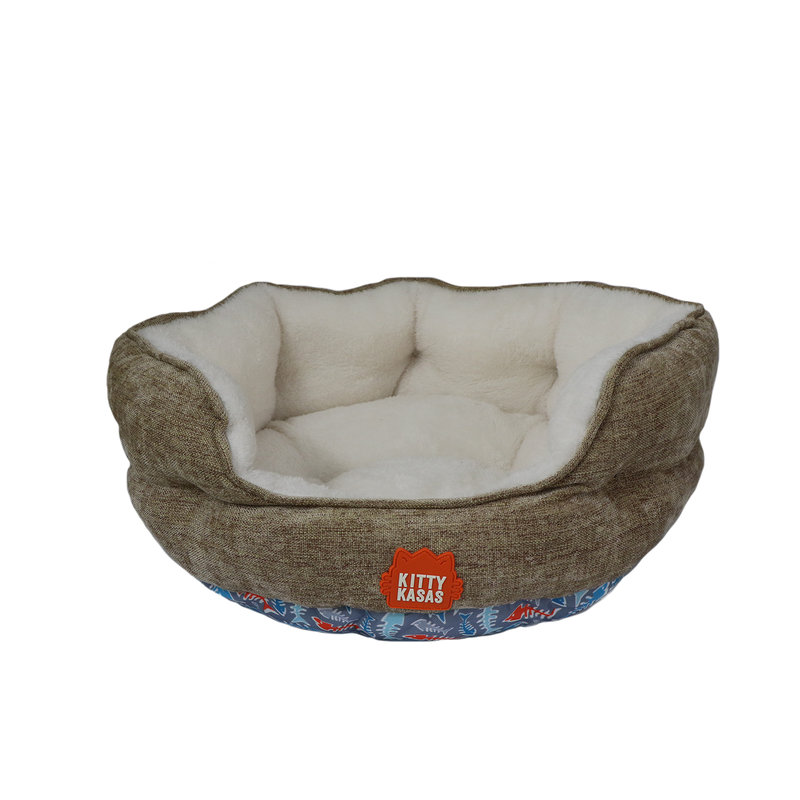 Kitty Kasa Bolster Cat Bed - Purrfect Pet Kingdom