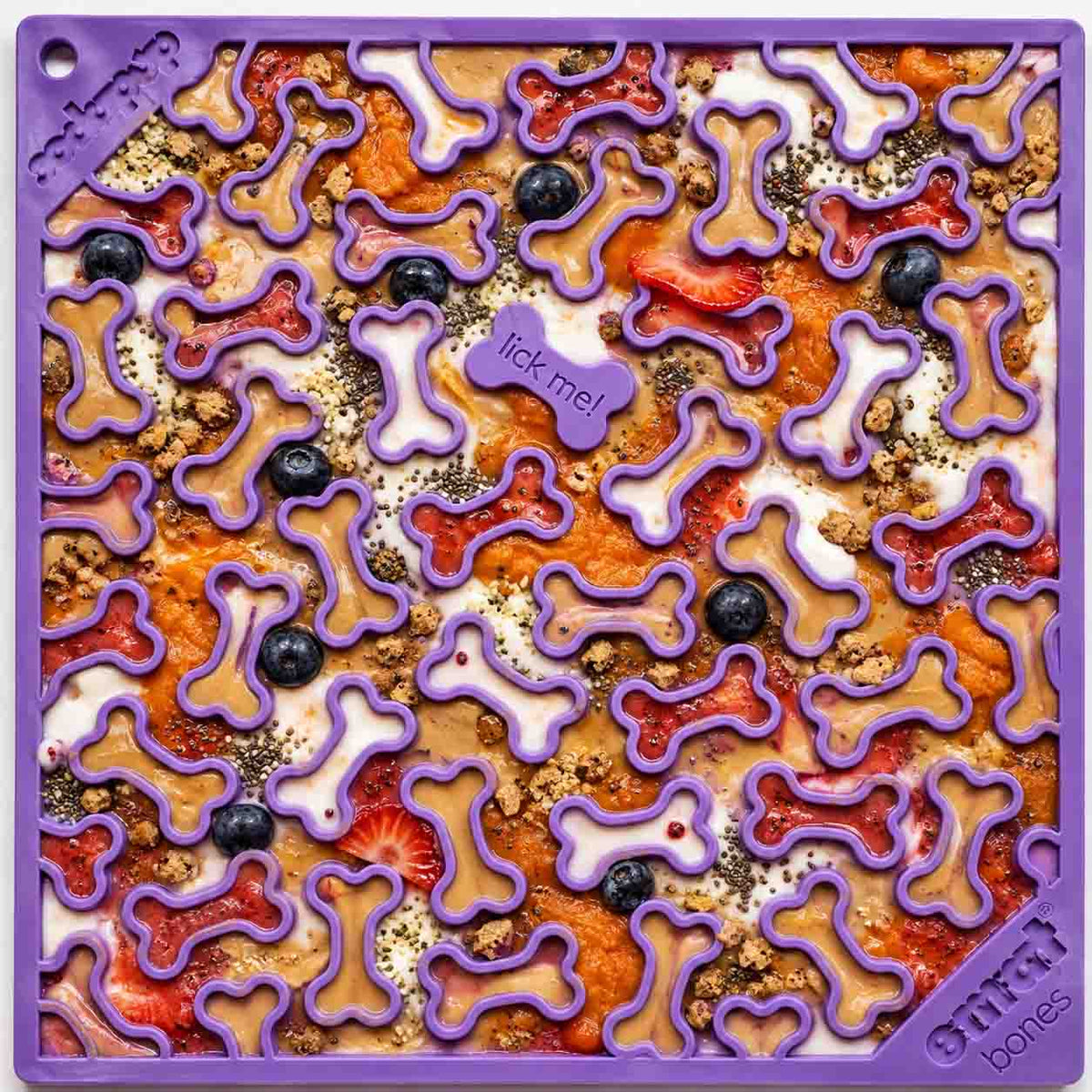 Purrfect Kingdom™ - Bones Emat Enrichment Lick Mat Toy