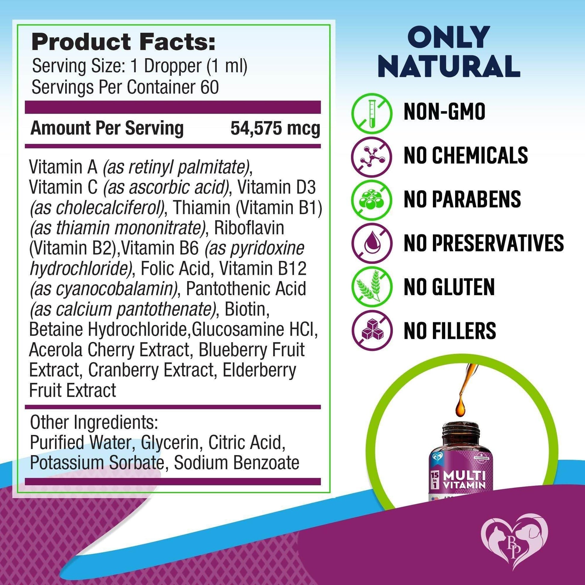 Purrfect Pet Kingdom Pet Multivitamin with Glucosamine and Cranberry Purrfect Pet Kingdom