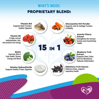 Purrfect Pet Kingdom Pet Multivitamin with Glucosamine and Cranberry Purrfect Pet Kingdom