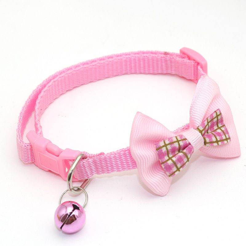 Purrfect Pet Kingdom Breakaway Cat Collar with Bell M Pink Purrfect Pet Kingdom