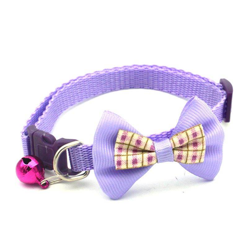 Purrfect Pet Kingdom Breakaway Cat Collar with Bell M Purple Purrfect Pet Kingdom