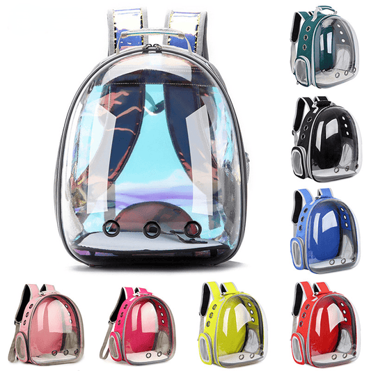 Purrfect Pet Kingdom Breathable Cat Carrier Backpack AS Pic Blue Purrfect Pet Kingdom