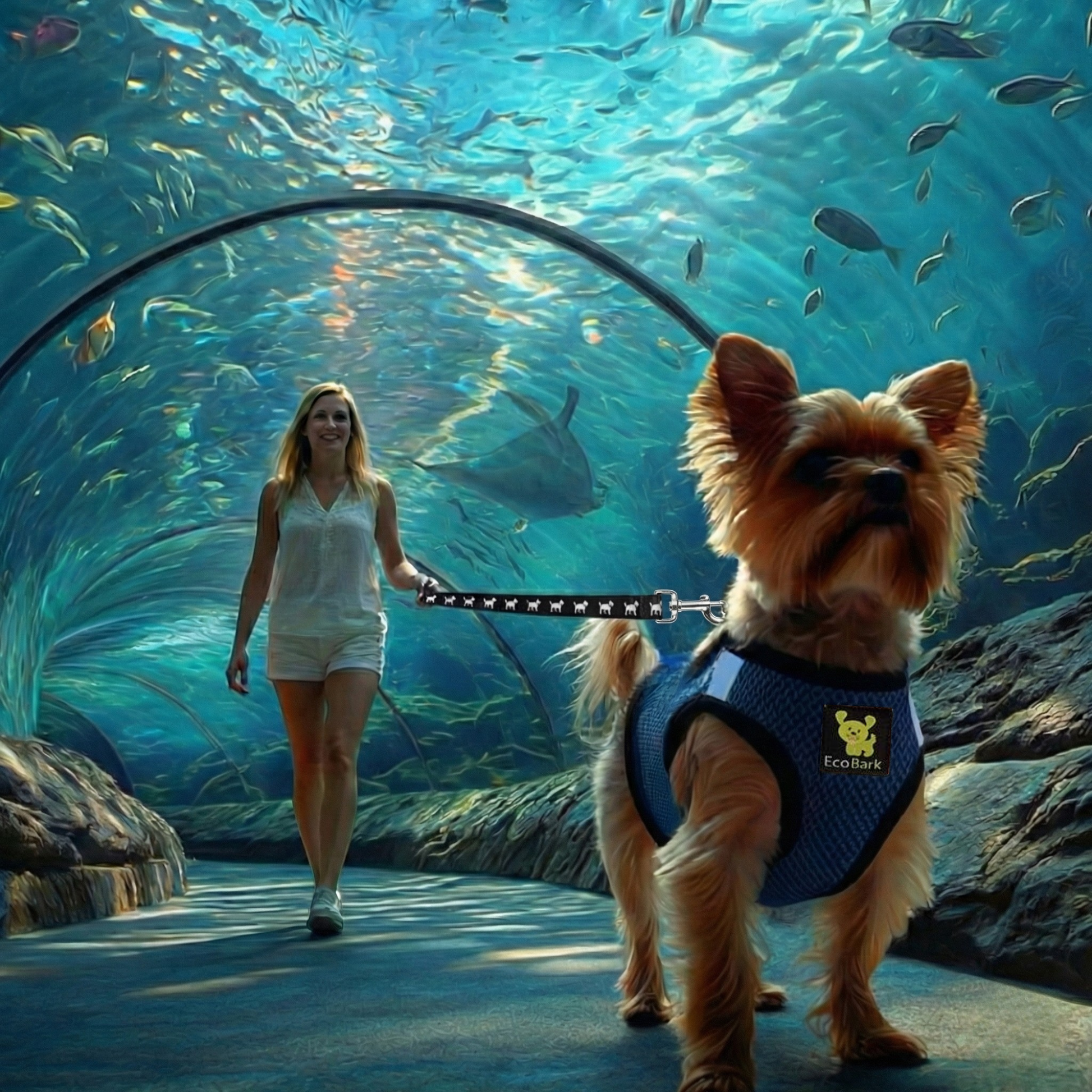 Dog Harness EcoBark Step In Harness XXXS to Small Breeds- - detail product image for dog harness