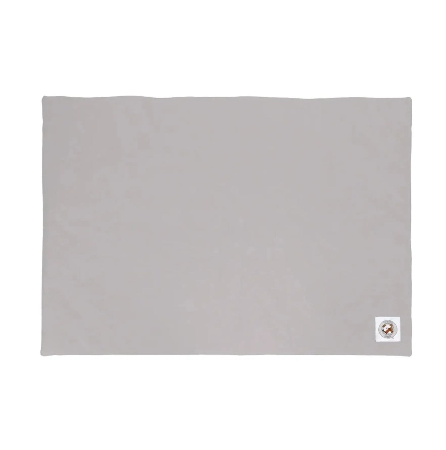 Brutus Tough Chew Resistant Comfort Mat by K9 Outdoors in gray, available in small, medium, and large sizes.