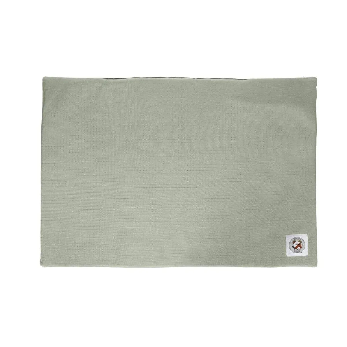 Brutus Tough Chew Resistant Comfort Mat by K9 Outdoors in gray, available in small, medium, and large sizes.