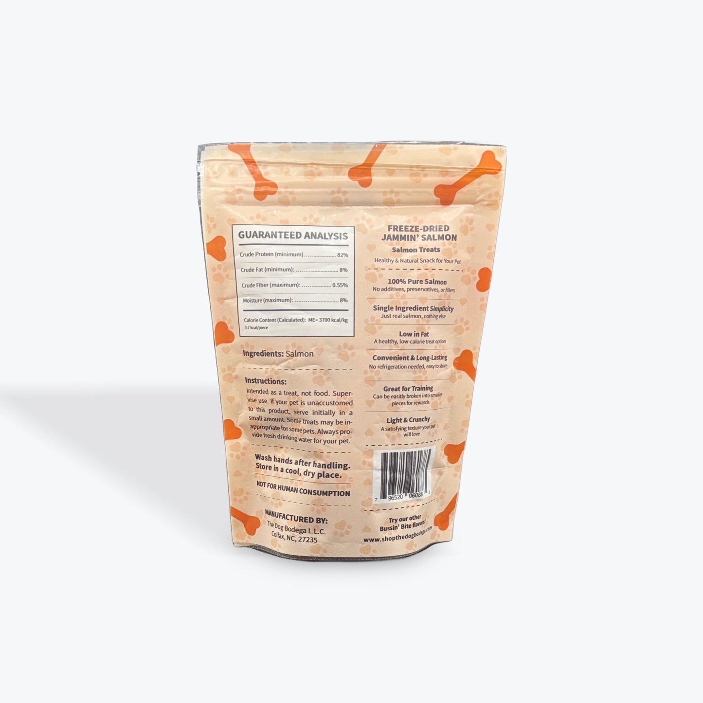 The Dog Bodega Freeze-Dried Salmon Dog Treats, high protein natural dog training snacks for effective training rewards