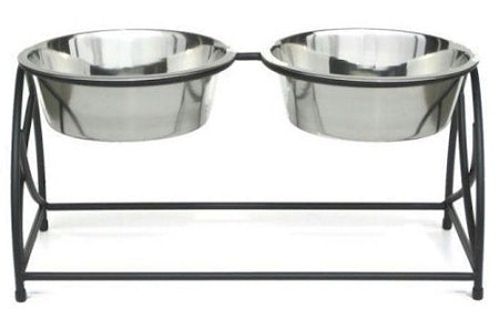 Butterfly Double Elevated Dog Feeder - Large - Purrfect Pet Kingdom