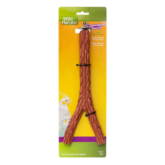 Wild Harvest Chewable Perch for Cockatiels and Parakeets