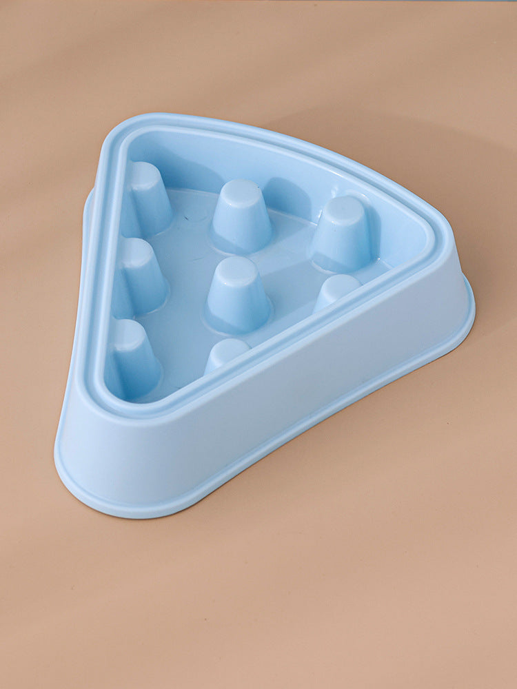 Pizza Shape Slow Feeding Pet Bowl