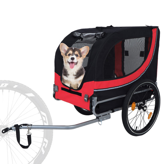 Large Folding Bike Trailer for Dogs – 66LB Capacity
