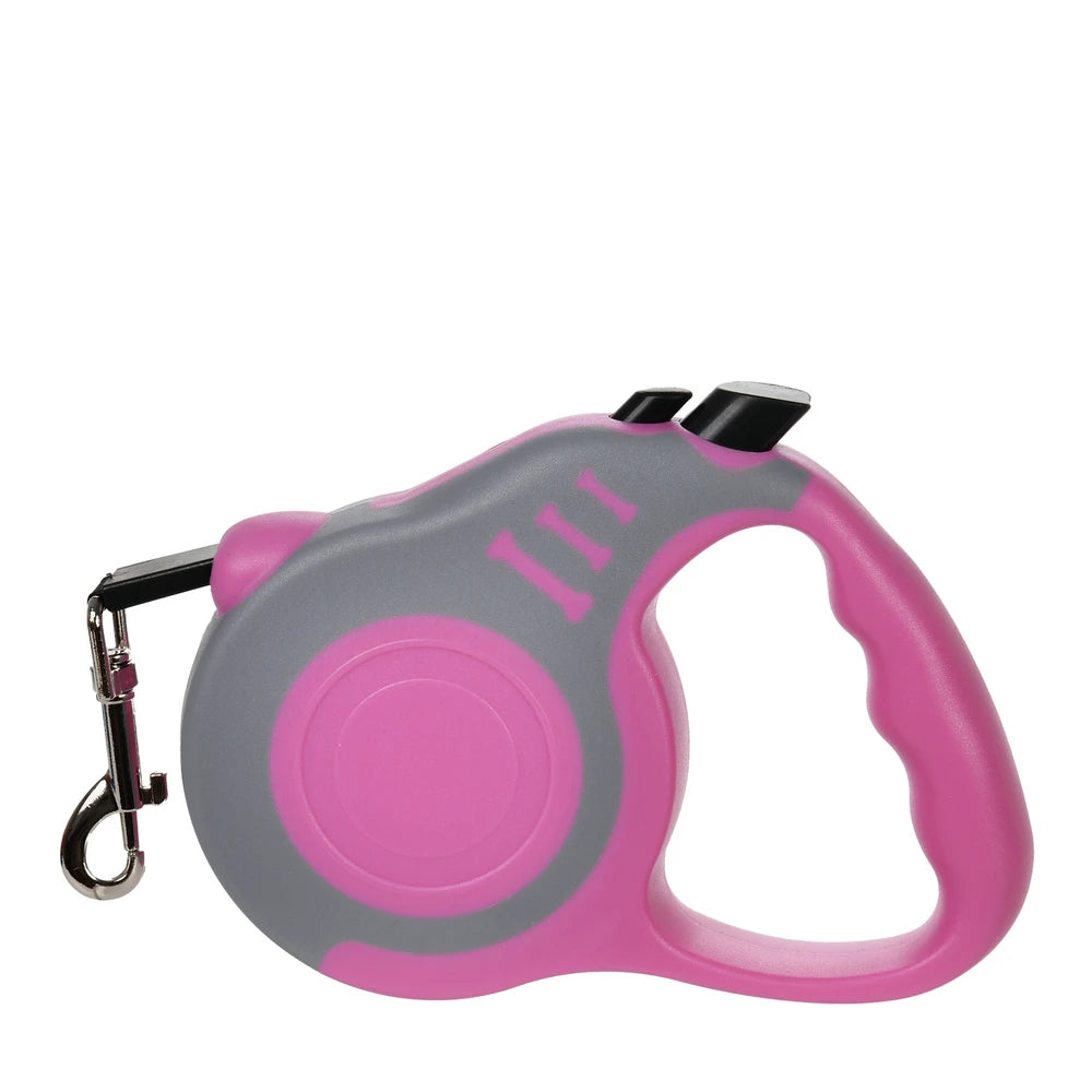 3M/5Metre Dog Leash Walking Automatic Pet Collar ABS Case Nylon Rope Dog Harness Dog footprint Puppy Dog Footprints Keychain