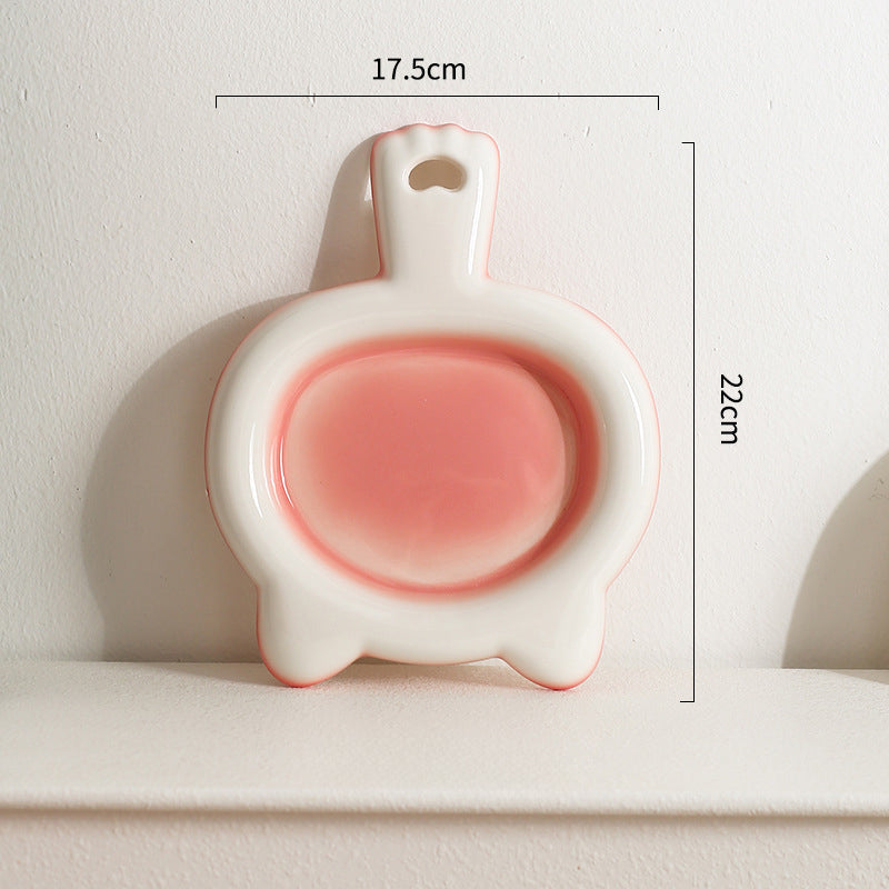 Purrfect Pet Kingdom Ceramic Cat Bowl Cat Plate Snack Bowl Rice Bowl Dinner Plate (Green, Large) - Premium Cat Bowls & Feeders