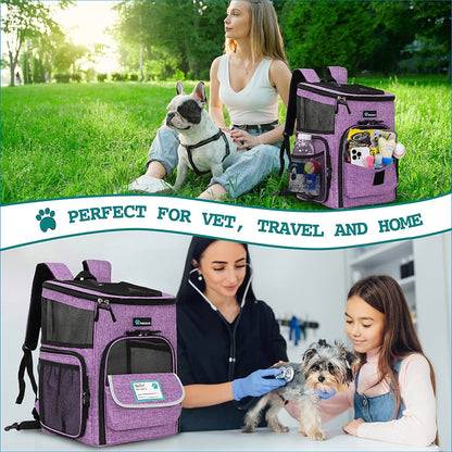 Pet Carrier Backpack Dogs Cats Travel 18 Lbs 🎒