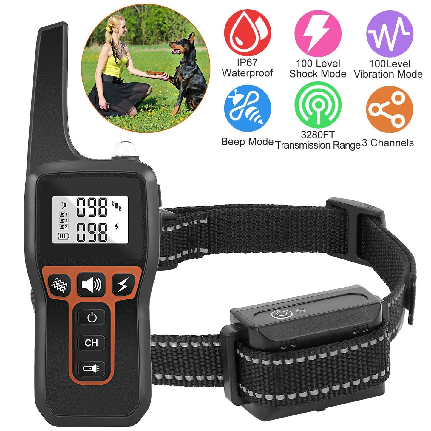 GBruno 3280FT Dog Training Collar