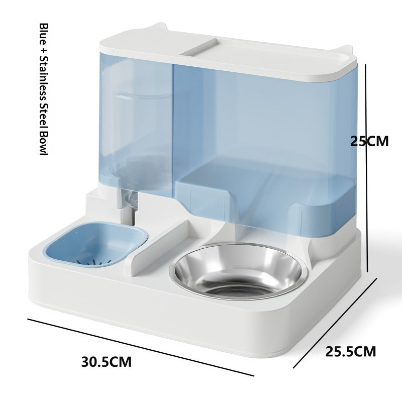 Smart Automatic Cat Feeder and Water Fountain Combo System