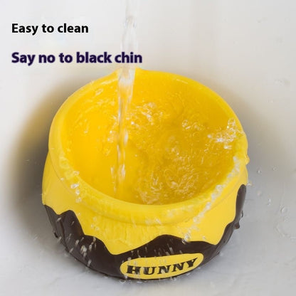 Cat Bowl Food Basin Ceramic Dog Bowl High Foot Oblique Mouth