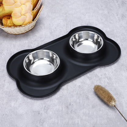 Silicone Pet Bowl Roll Edge Anti Spill Portable And Foldable