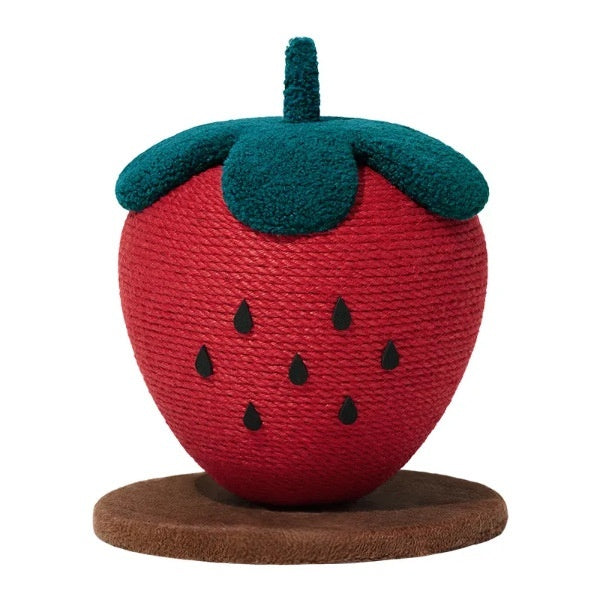 All-in-one Vertical Strawberry Cat Scratch Ball