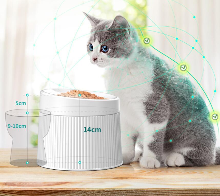 High Leg Neck Protection Large Capacity Anti-tumble Cat Bowl