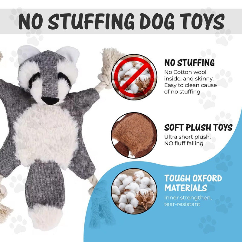 Purrfect Pet Kingdom Dog Toys, Stuffed, Chewing, Plush, Squeaky Animal Pet Toys, (Monkey) - Premium Dog Toys