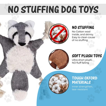 Purrfect Pet Kingdom Dog Toys, Stuffed, Chewing, Plush, Squeaky Animal Pet Toys, (Monkey) - Premium Dog Toys