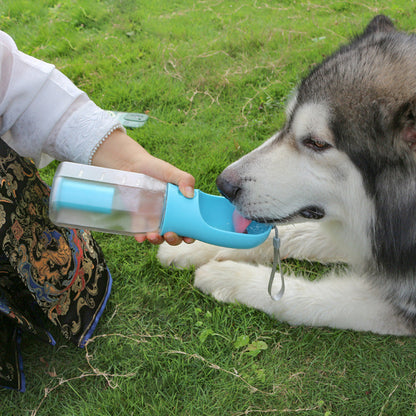 3-in-1 Portable Dog Water Bottle Dispenser with Waste Bag Holder